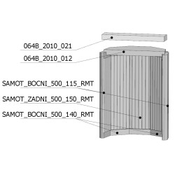 Šamotová komora komplet LUANCO   